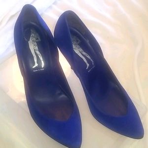 Sigerson Morrison Blue Suede Pumps